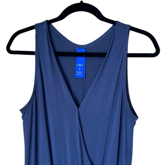 Kit and Ace Banyan Jumpsuit- Blue Tie Waist Casual Romper- Size Small - Picture 7 of 13